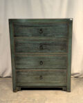 Cassettiera tibetana 4 cassetti verde (88x45x110)