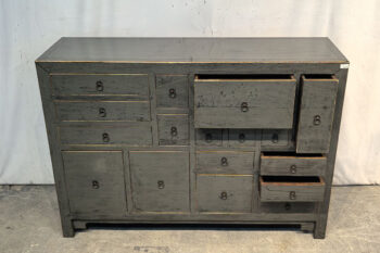 Mobile cassettiera 17 cassetti grigio (140x40x100)