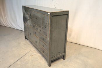 Mobile cassettiera 17 cassetti grigio (140x40x100) - immagine 3