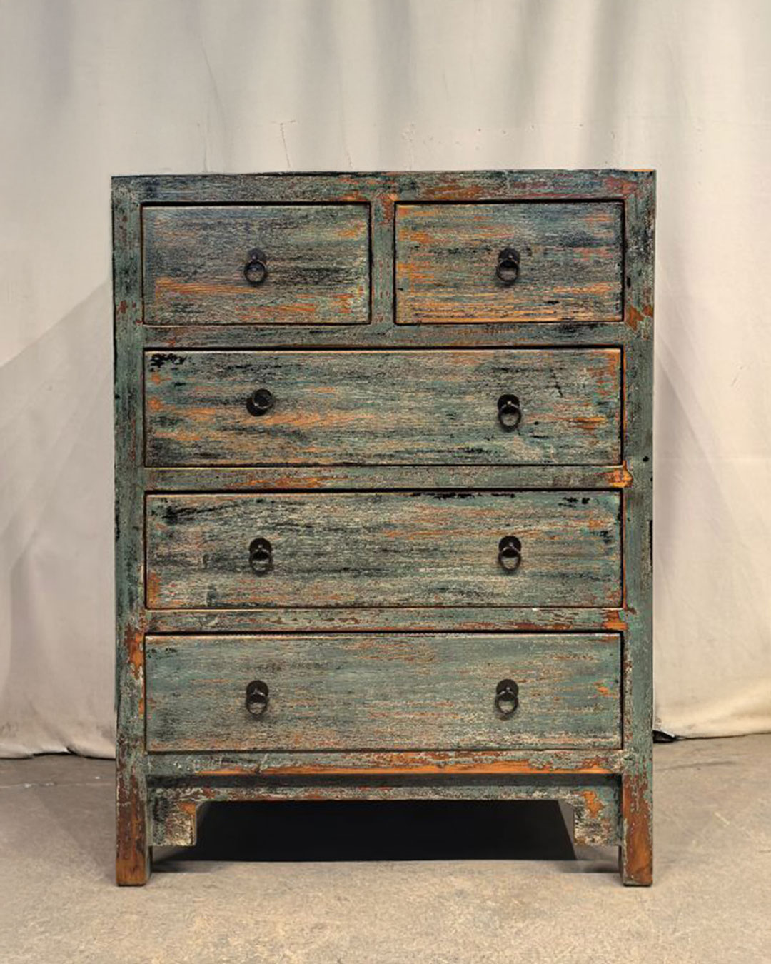 H2601-4 Cassettiera tibetana 5 cassetti (70x40x90) - immagine 1