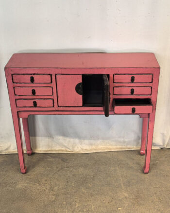 Consolle tibetana rosa (94x25x85) - immagine 2