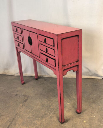 Consolle tibetana rosa (94x25x85) - immagine 3