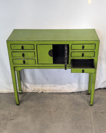 Consolle tibetana verde (94x25x85) - immagine 2