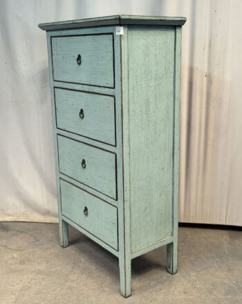 Cassettiera tibetana 4 cassetti azzurra (75x40x135) - immagine 3
