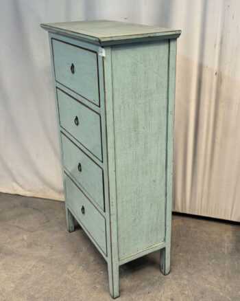 Cassettiera tibetana 4 cassetti azzurra (75x40x135) - immagine 4