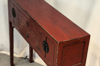 Consolle tibetana rosso (94x25x85) - immagine 4