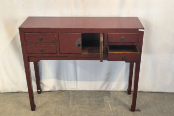Consolle tibetana rossa (94x25x85) - immagine 2