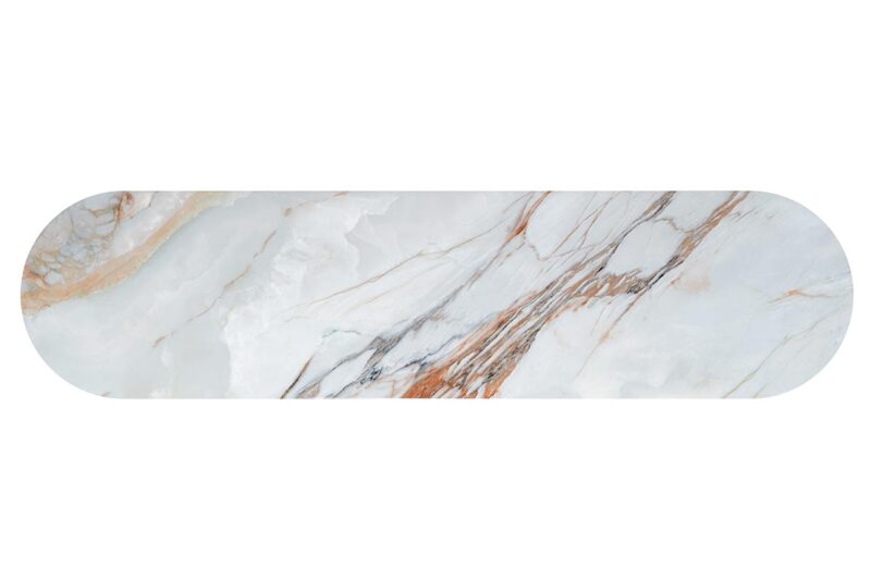 Credenza Luxor con piano in ceramica effetto marmo