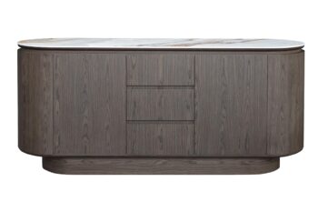 Credenza Luxor con piano in ceramica effetto marmo