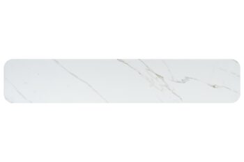 Credenza Luxor con piano in ceramica bianca