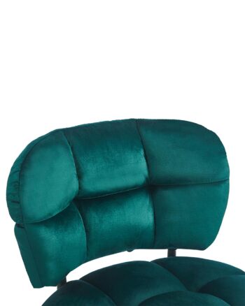Glamour sedia imbottita in velluto verde petrolio - immagine 5