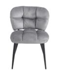 Sedia Glamour velluto grigio