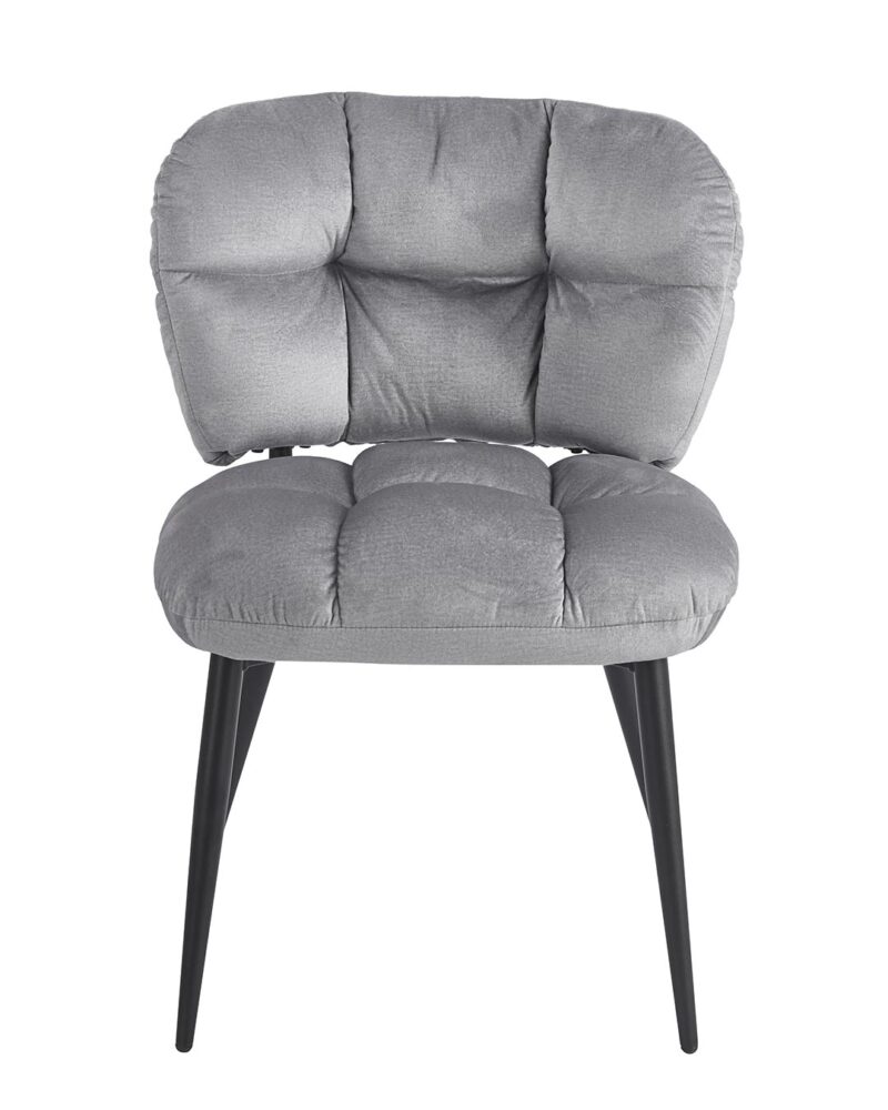 Sedia Glamour velluto grigio
