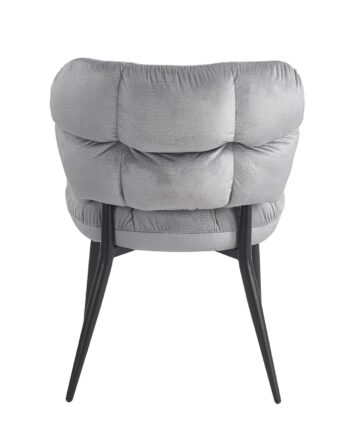 Sedia Glamour velluto grigio