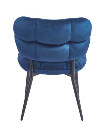Sedia Glamour velluto blu