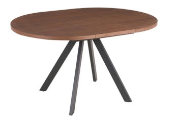Tavolo Glamour allungabile tondo noce
