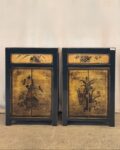 Comodino tibetano motivi floreali (40x30x60)