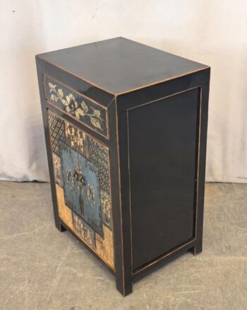 Comodino tibetano motivi floreali (40x30x60) - immagine 3